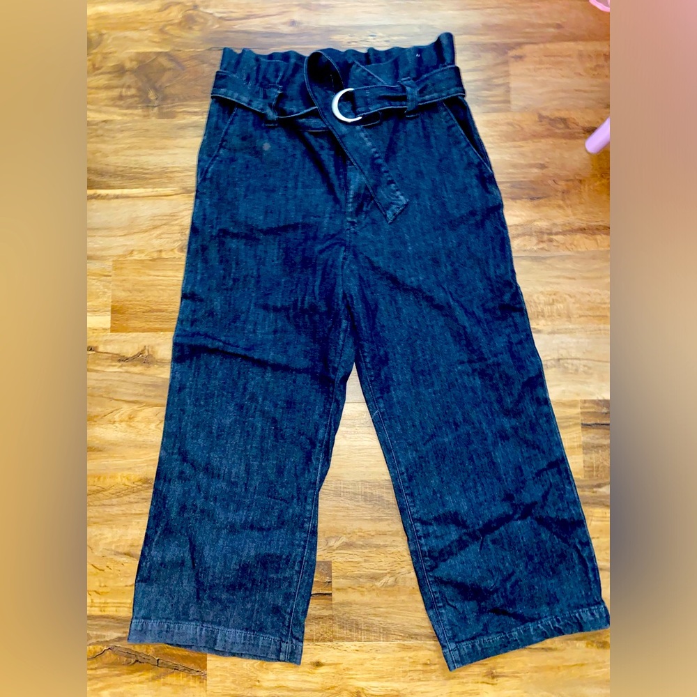 Express crop wide leg jeans